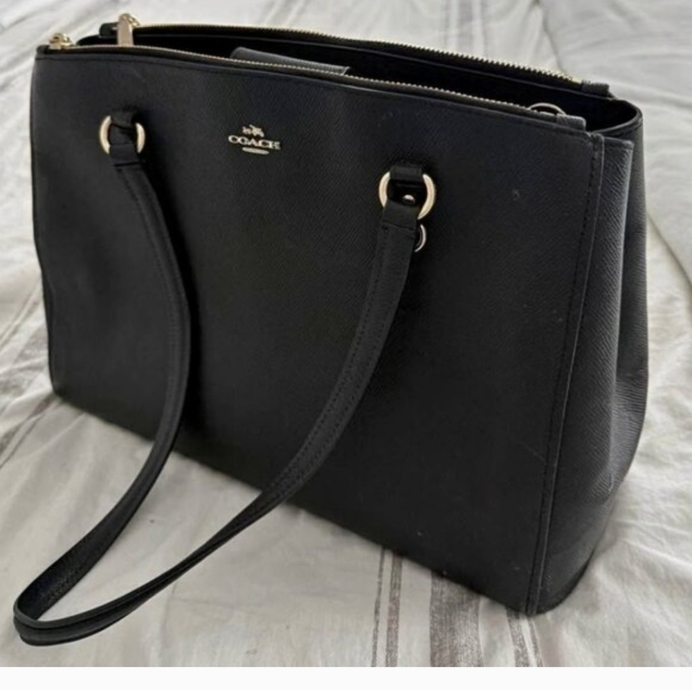 Coach Black Leather Purse Bag